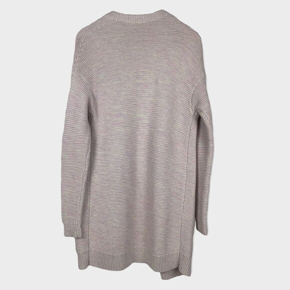 Gap Open Front Lapel Cardi in Marled Pink size XS - Picture 4 of 9